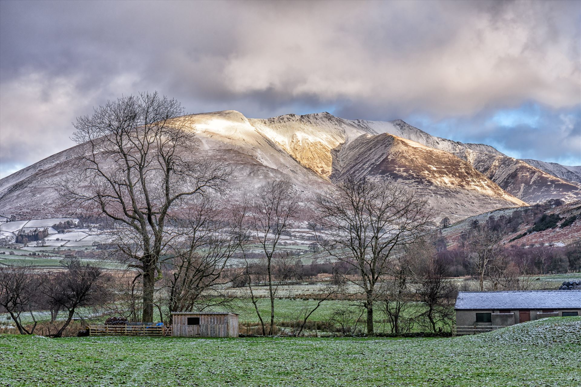 Snowy mountains - A snowy landscape shot taken in the Lake District. by philreay