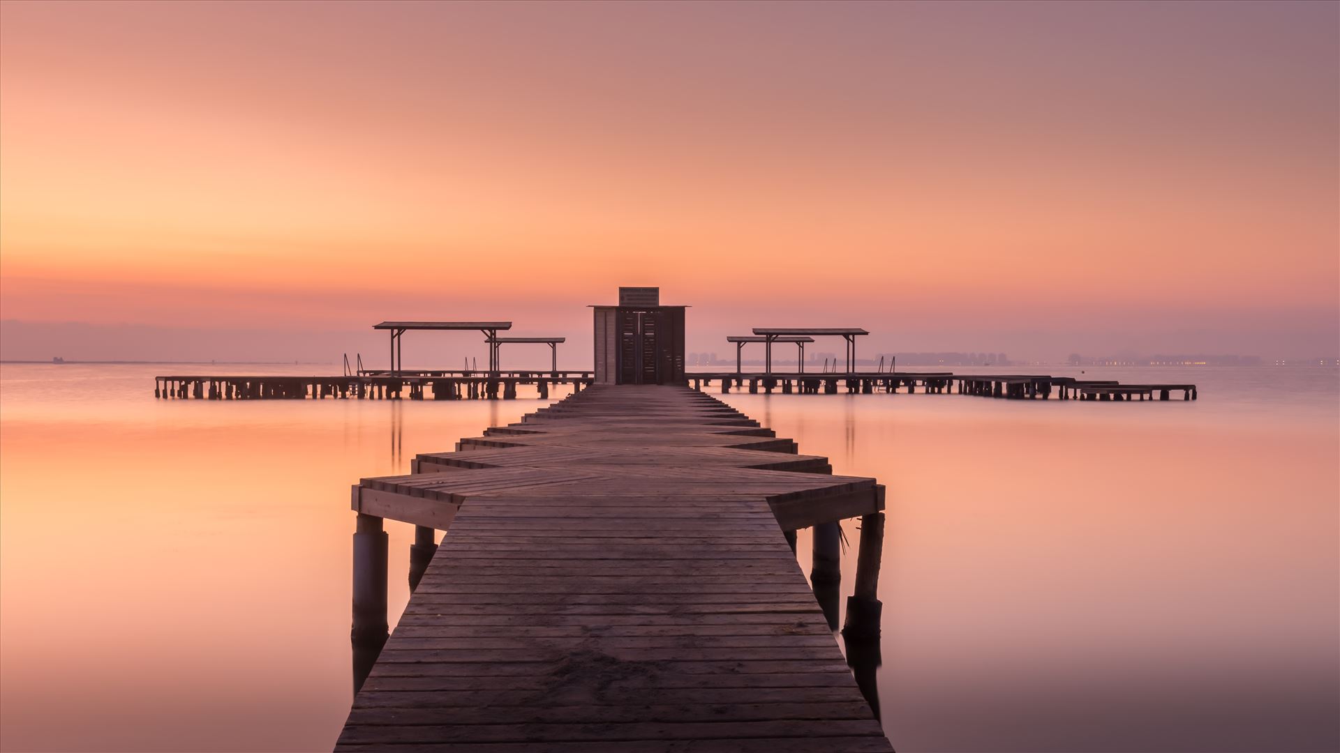 Sunrise at Santiago de la Ribera -  by philreay