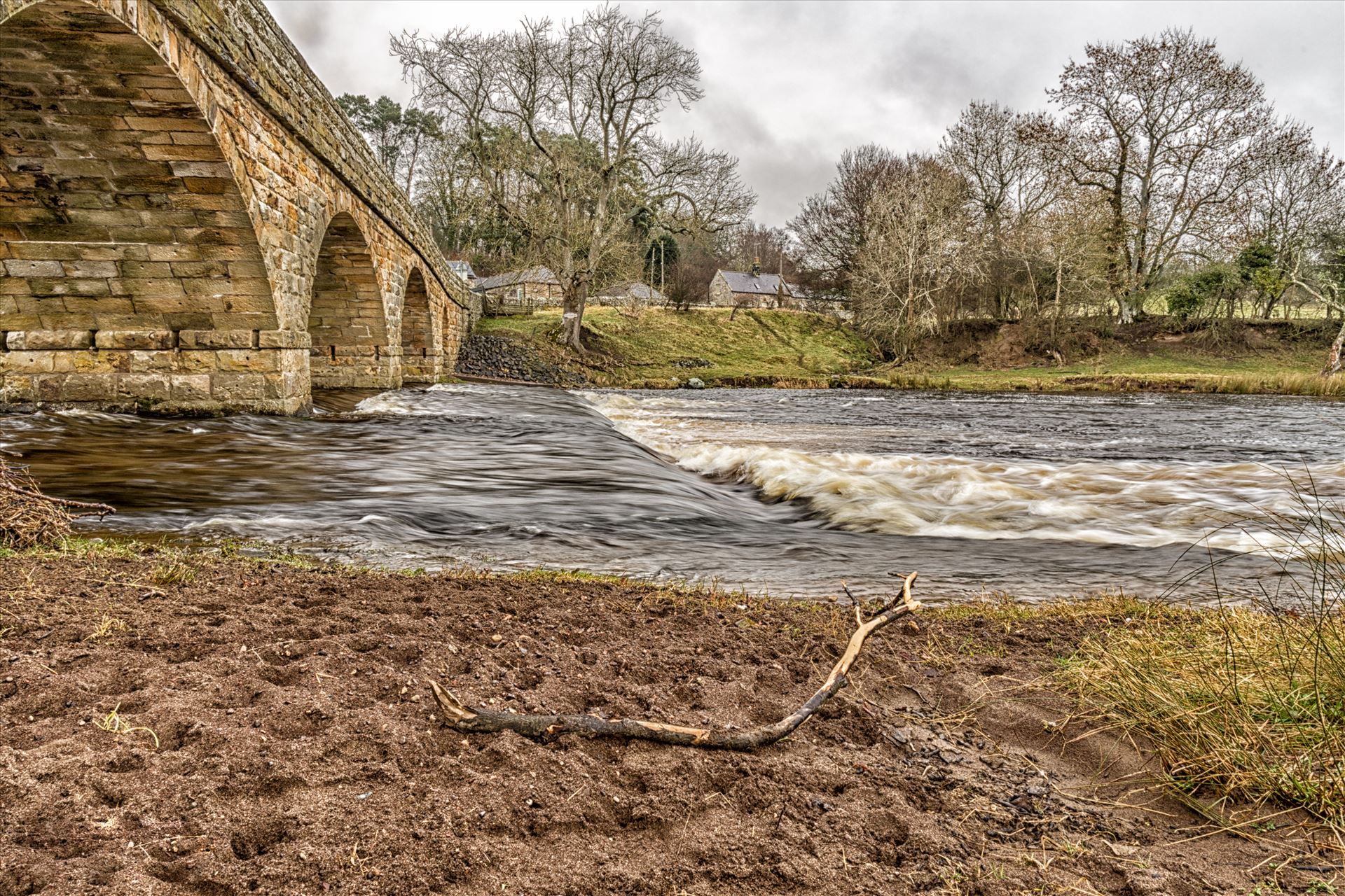 Paperhaugh Bridge, nr Rothbury - This is an old bridge built by the Duke of Northumberland and then adopted by the County in 1888. It spans the River Coquet at Paperhaugh, nr Rothbury, Northumberland. by philreay