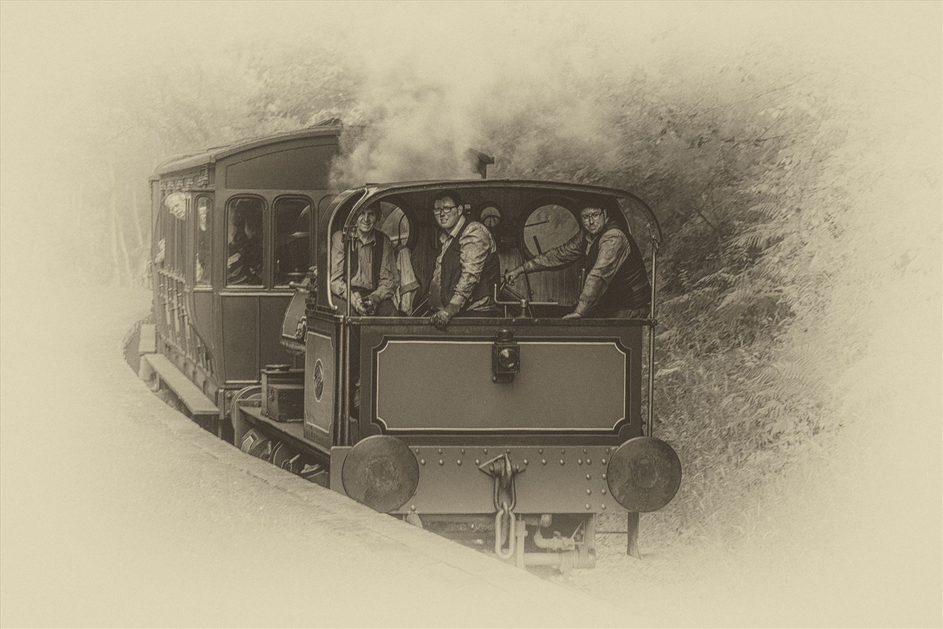 Steam train at Tanfield railway -  by philreay