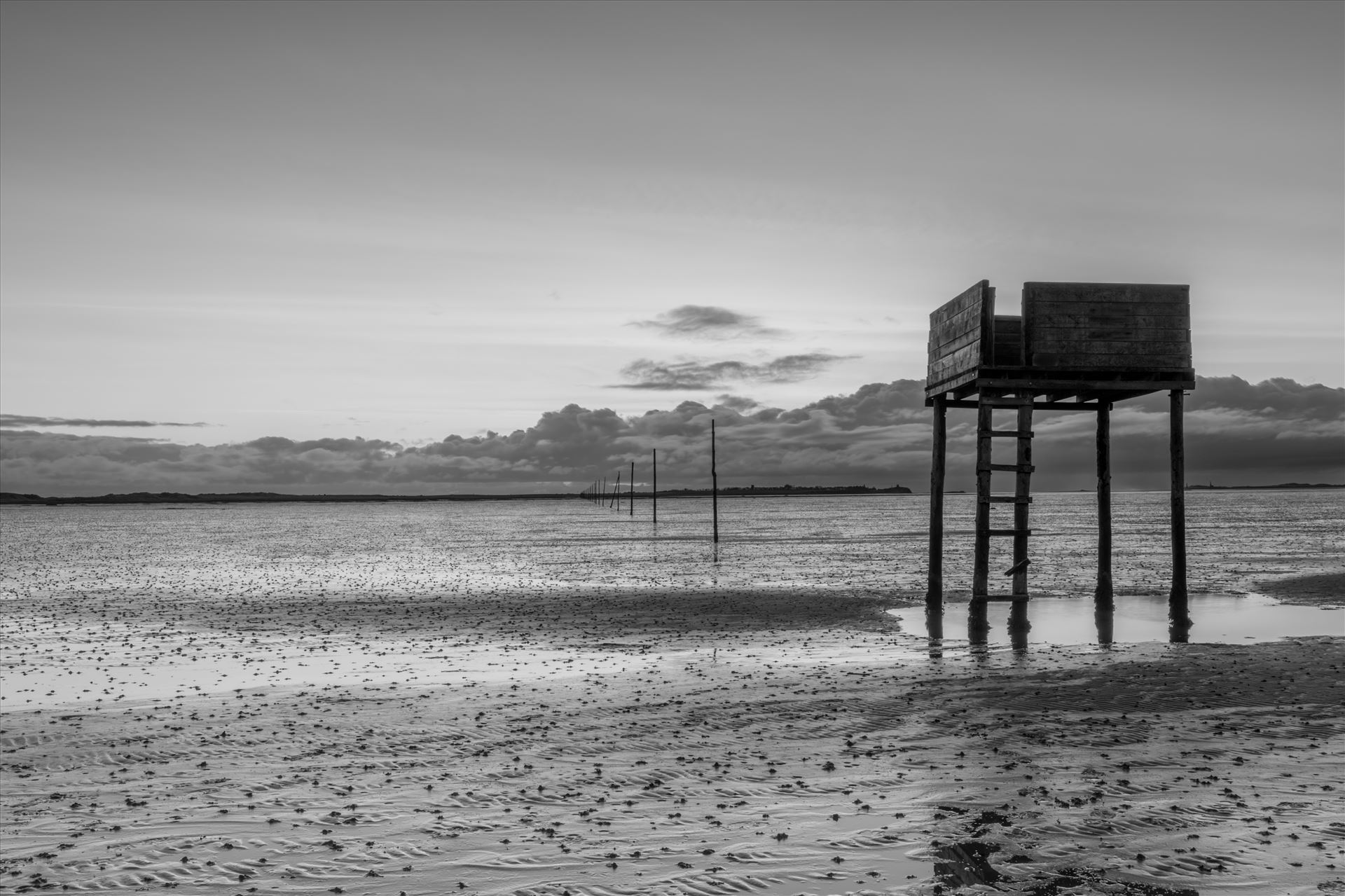 Holy Island pedestrian refuge hut - The Holy Island of Lindisfarne is a tidal island off the northeast coast of England. It is also known just as Holy Island & is now a popular destination for visitors to the area. by philreay