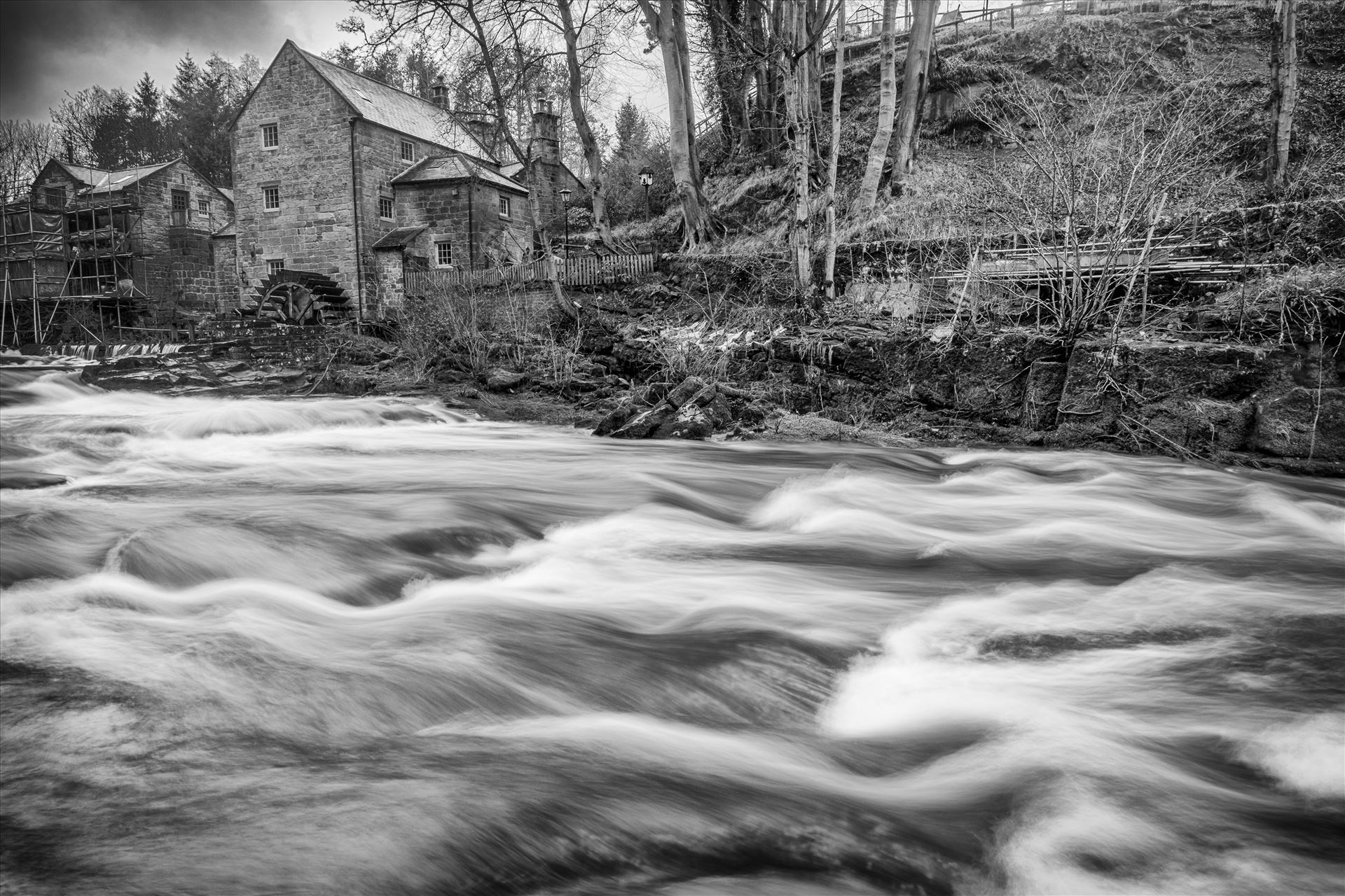 Thrum Mill, Rothbury - Thrum Mill is situated on the river Coquet just to the east of Rothbury. The building dates back to 1665, but has not worked as a mill for many years. The tiny hamlet of Thrum was originally the habitation of mill workers. by philreay