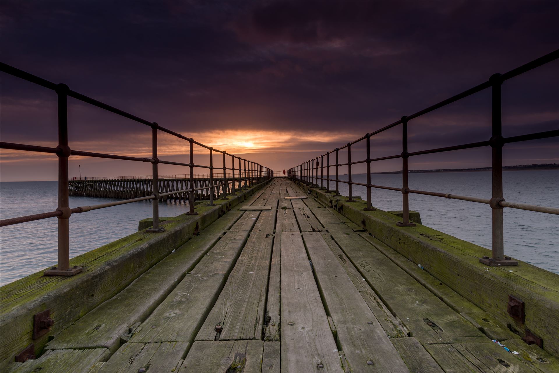 Blyth Pier, Northumberland -  by philreay