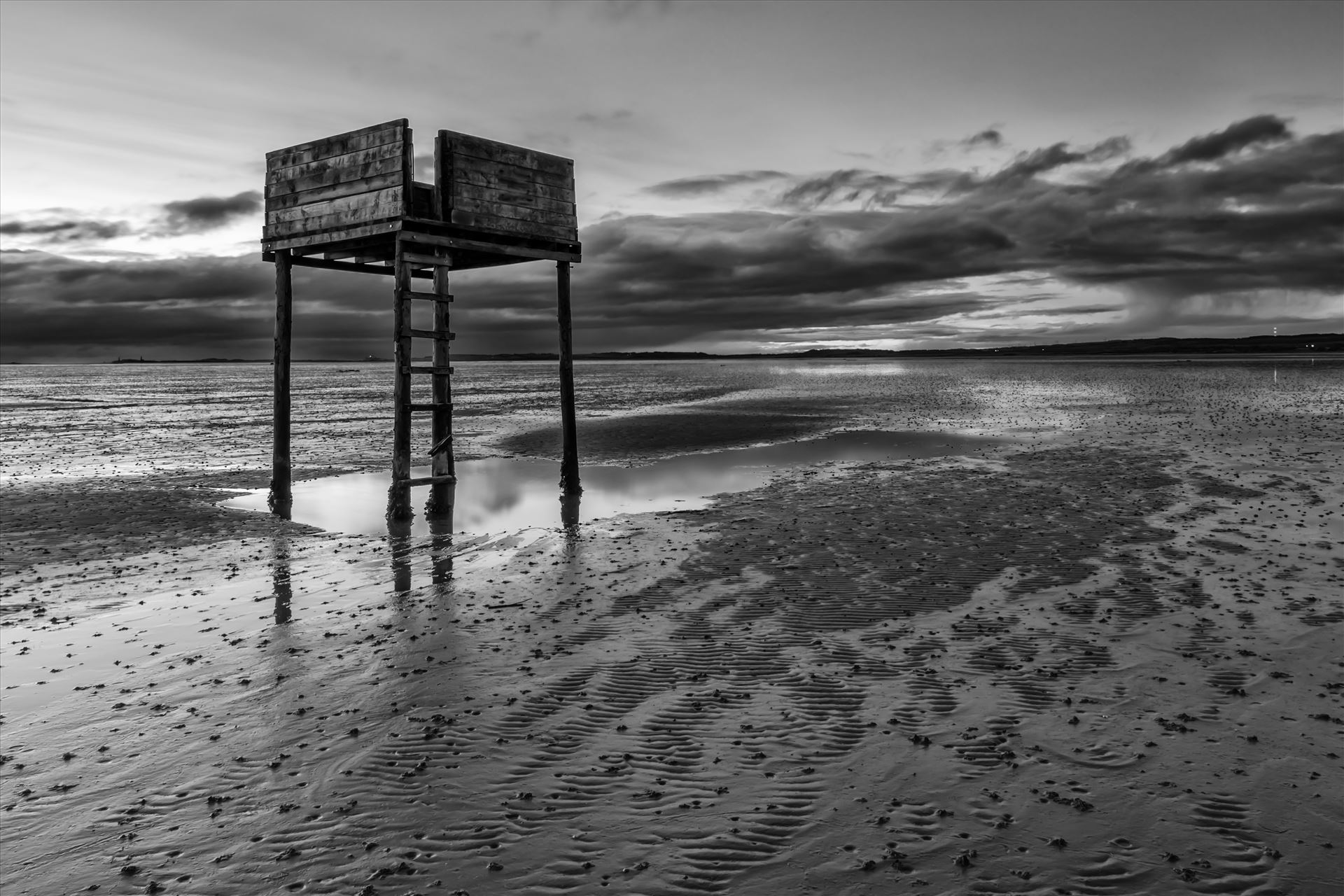 Holy Island pedestrian refuge hut - The Holy Island of Lindisfarne is a tidal island off the northeast coast of England. It is also known just as Holy Island & is now a popular destination for visitors to the area. by philreay