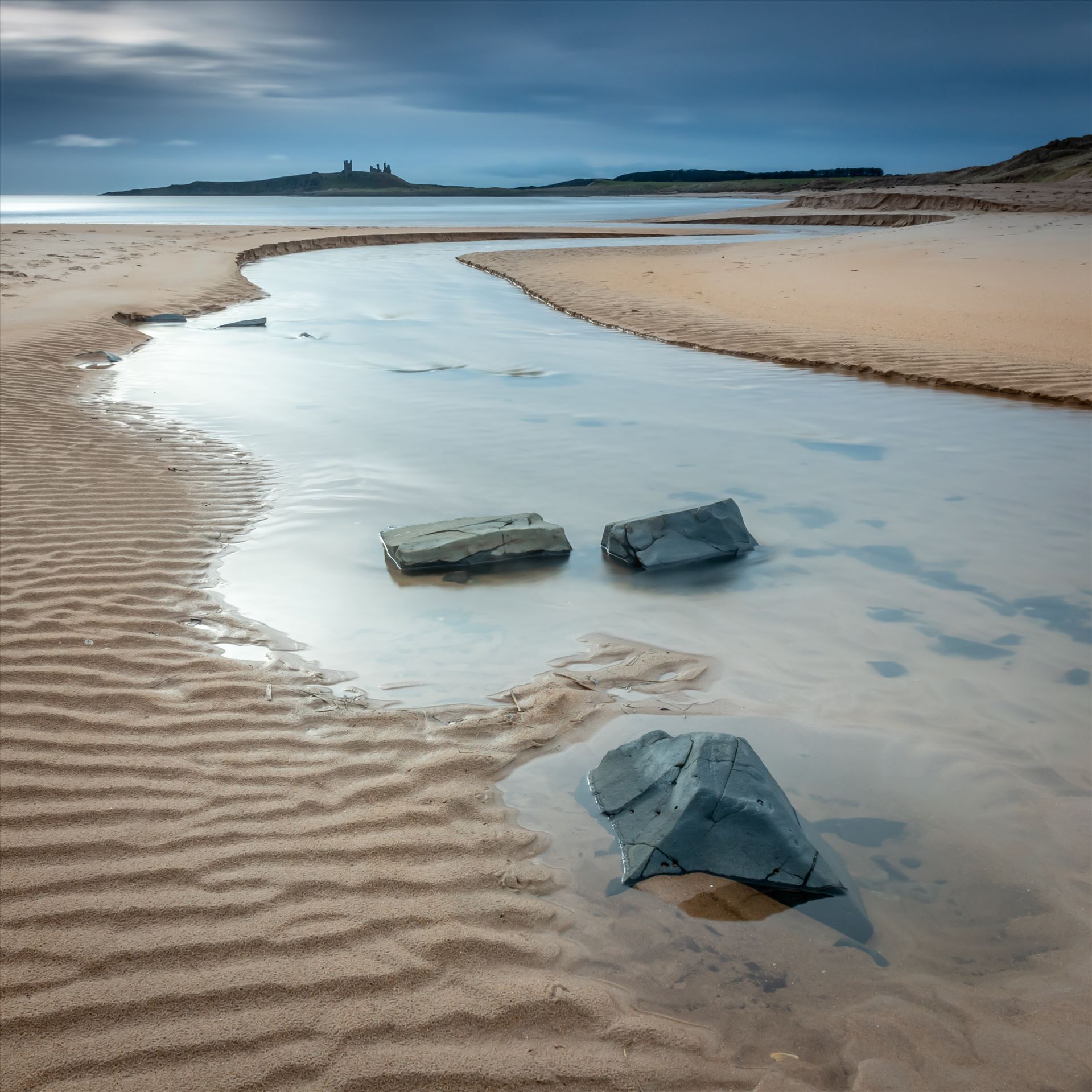 Embleton Bay, Northumberland - Taken at Embleton Bay, Northumberland with Dunstanburgh Castle in the background by philreay