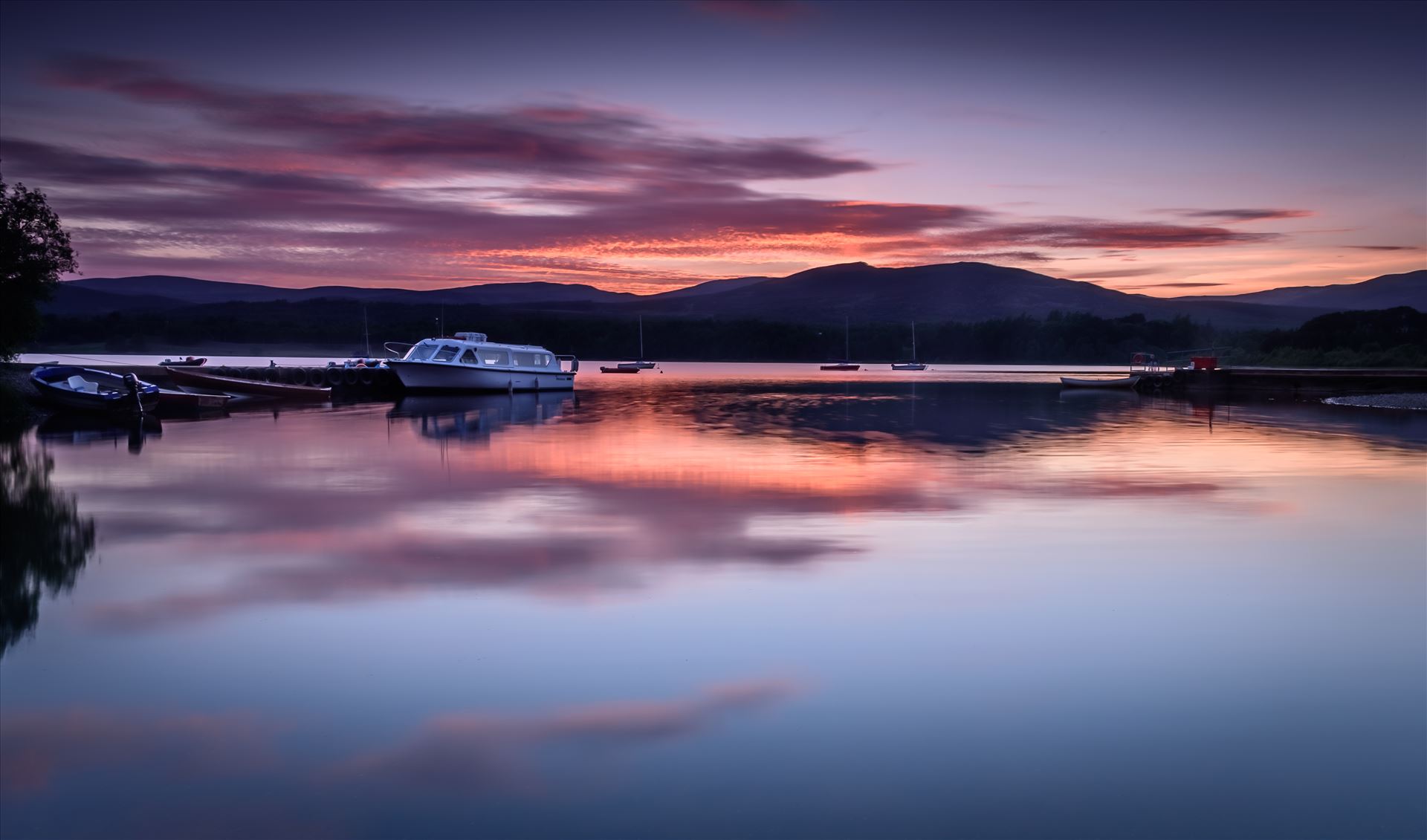 Sunset at Loch Insh, nr Aviemore -  by philreay