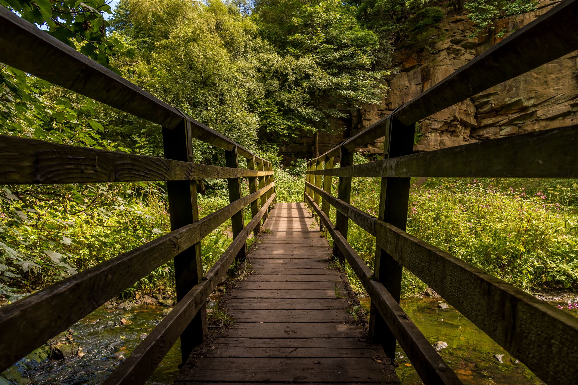 A wooden bridge -  by philreay