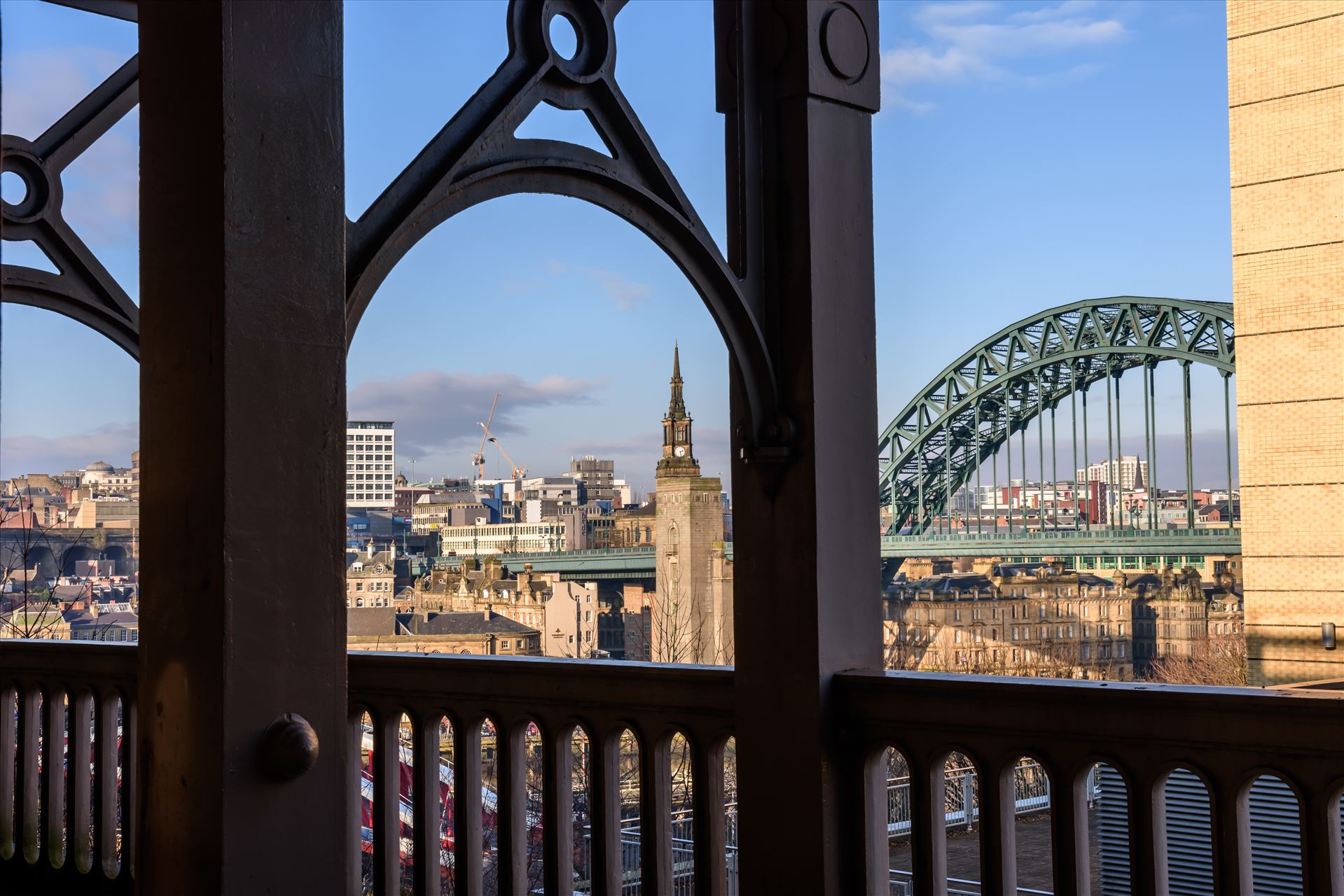 Bridges - Looking across to the Tyne Bridge from the High Level Bridge. by philreay