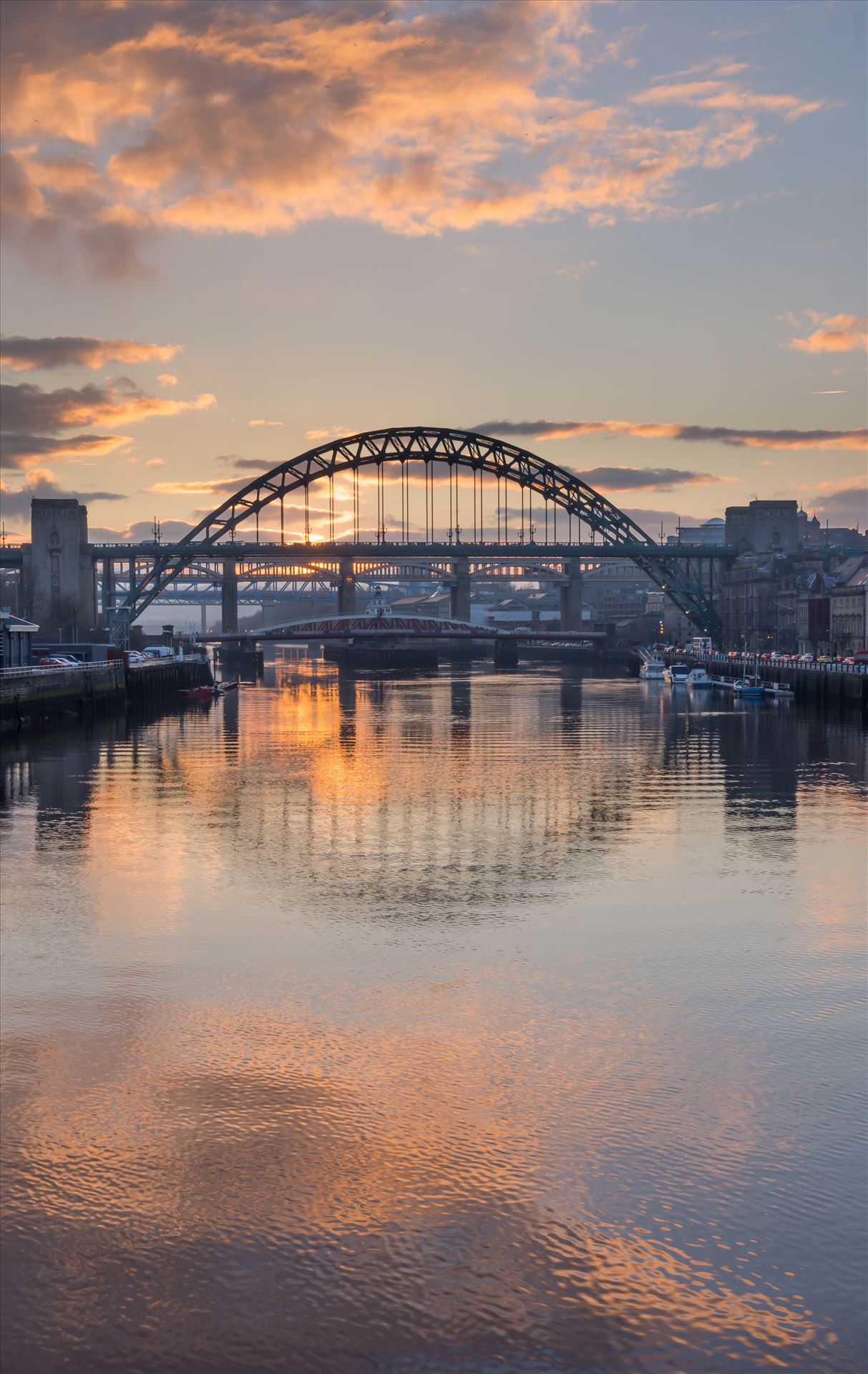 Sunset on the Tyne -  by philreay