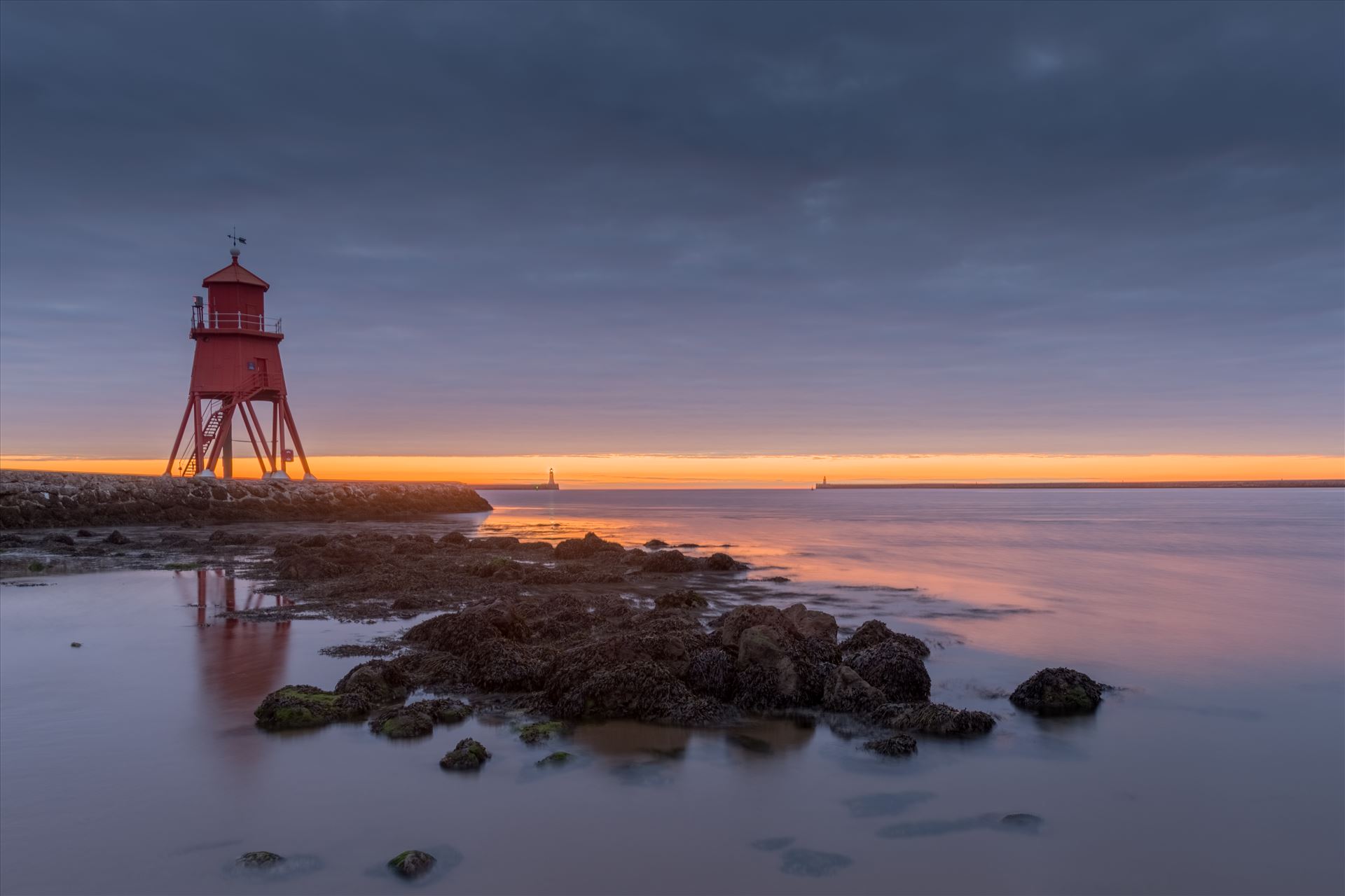 Sunrise at South Shields -  by philreay