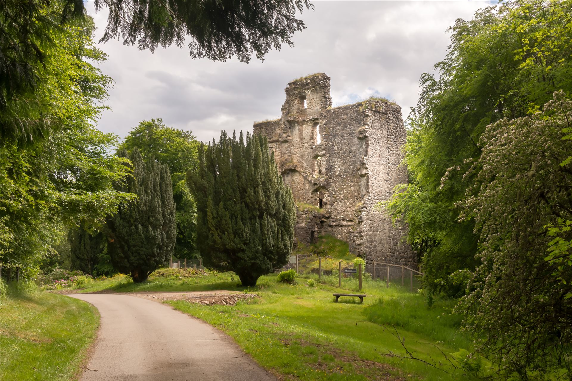 Invergarry Castle - Rebuilt between 1660-65, Invergarry Castle in the Scottish Highlands was the seat of the Chiefs of the Clan MacDonnell of Glengarry, a powerful branch of the Clan Donald. by philreay