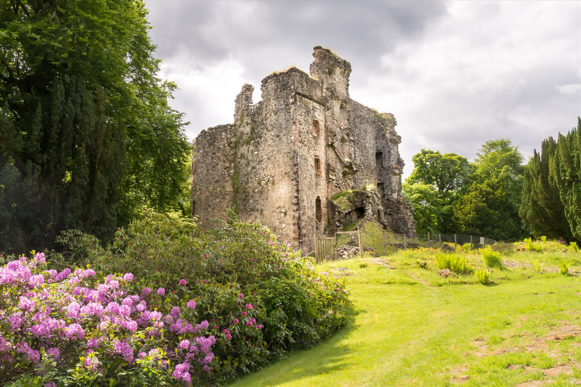 Invergarry Castle - Rebuilt between 1660-65, Invergarry Castle in the Scottish Highlands was the seat of the Chiefs of the Clan MacDonnell of Glengarry, a powerful branch of the Clan Donald. by philreay