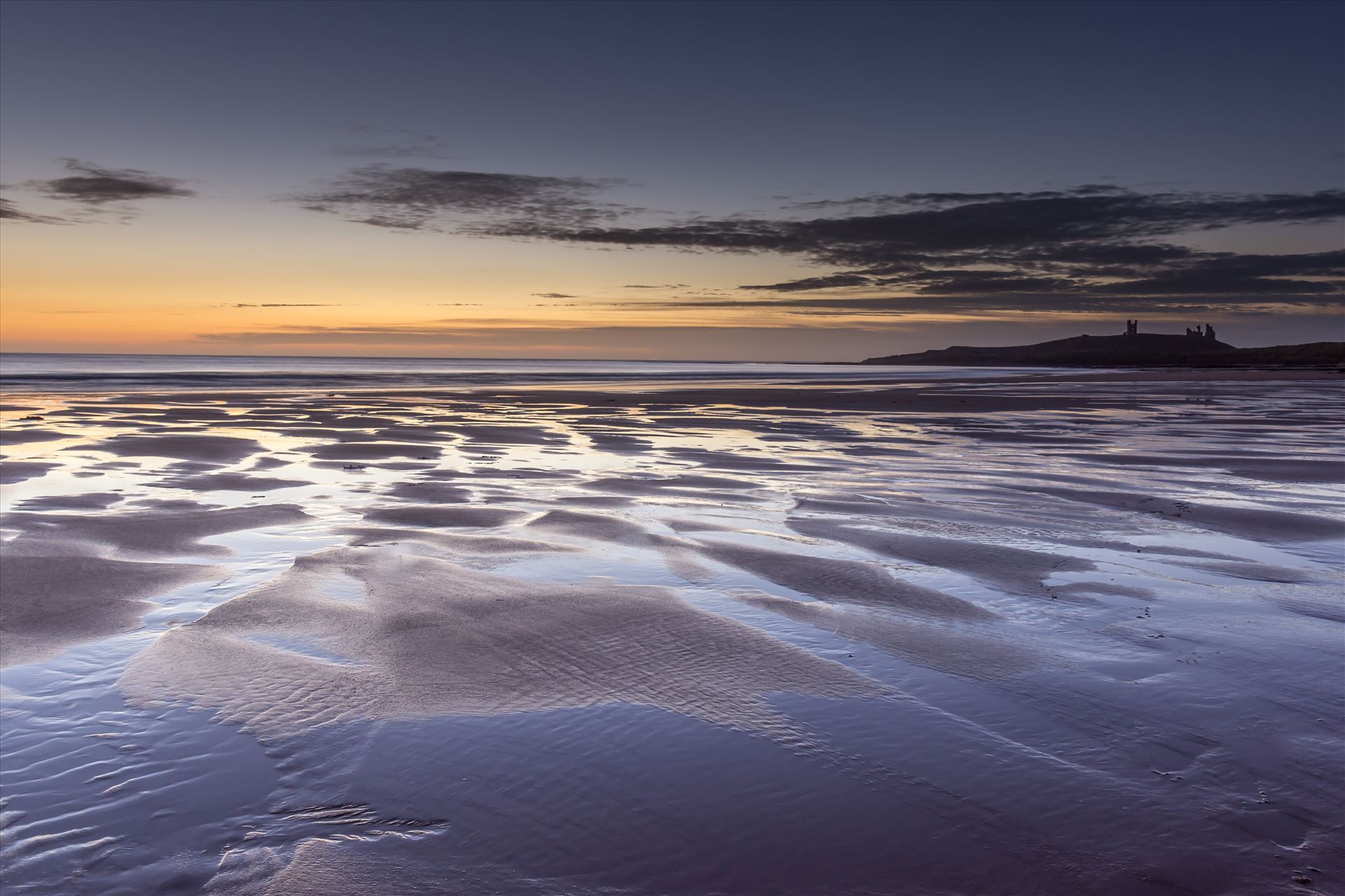 Sunrise at Embleton Bay, Northumberland - Embleton Bay is a bay on the North Sea, located to the east of the village of Embleton, Northumberland, England. It lies just to the south of Newton-by-the-Sea and north of Craster by philreay