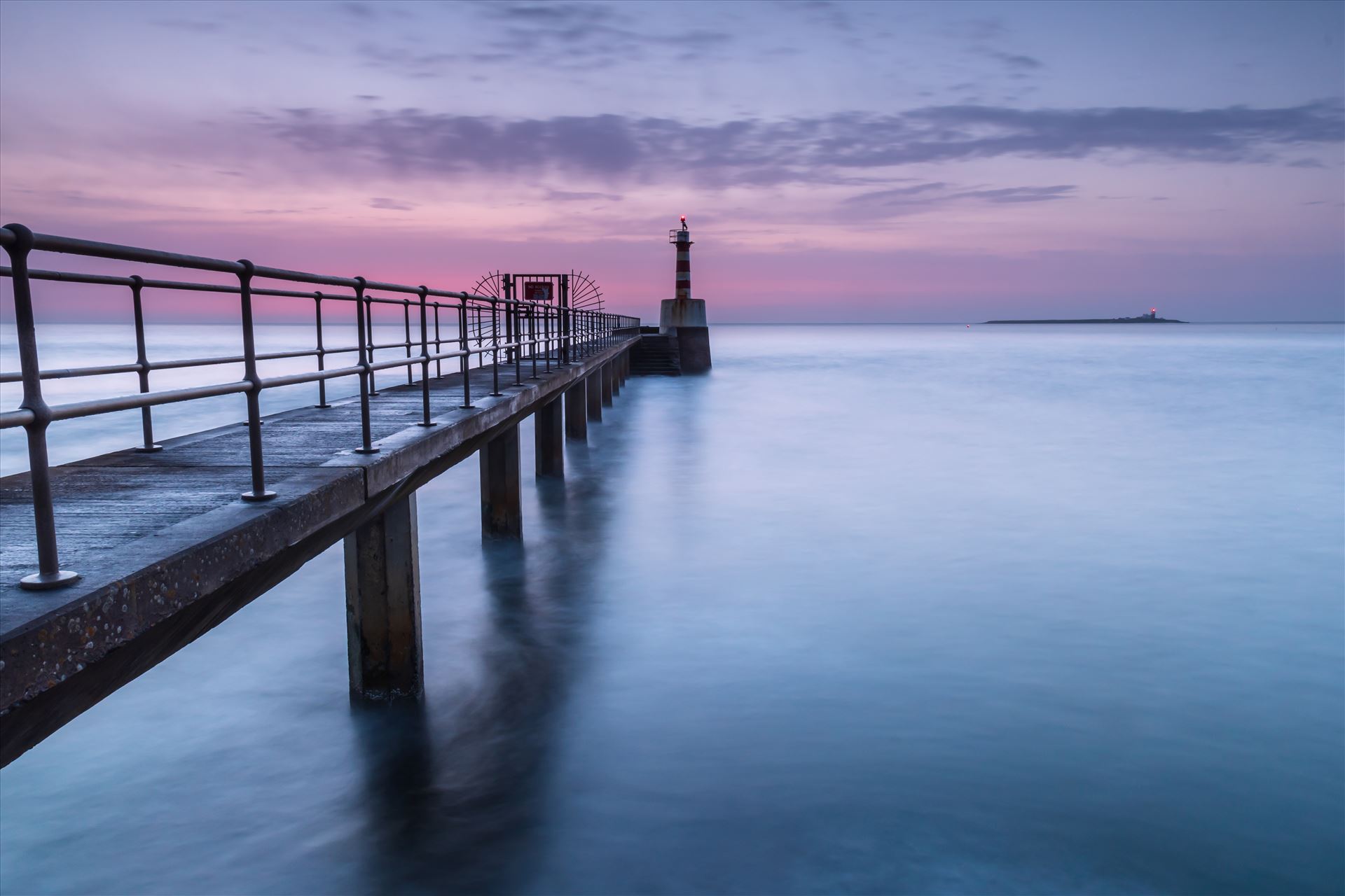 Amble pier at sunrise