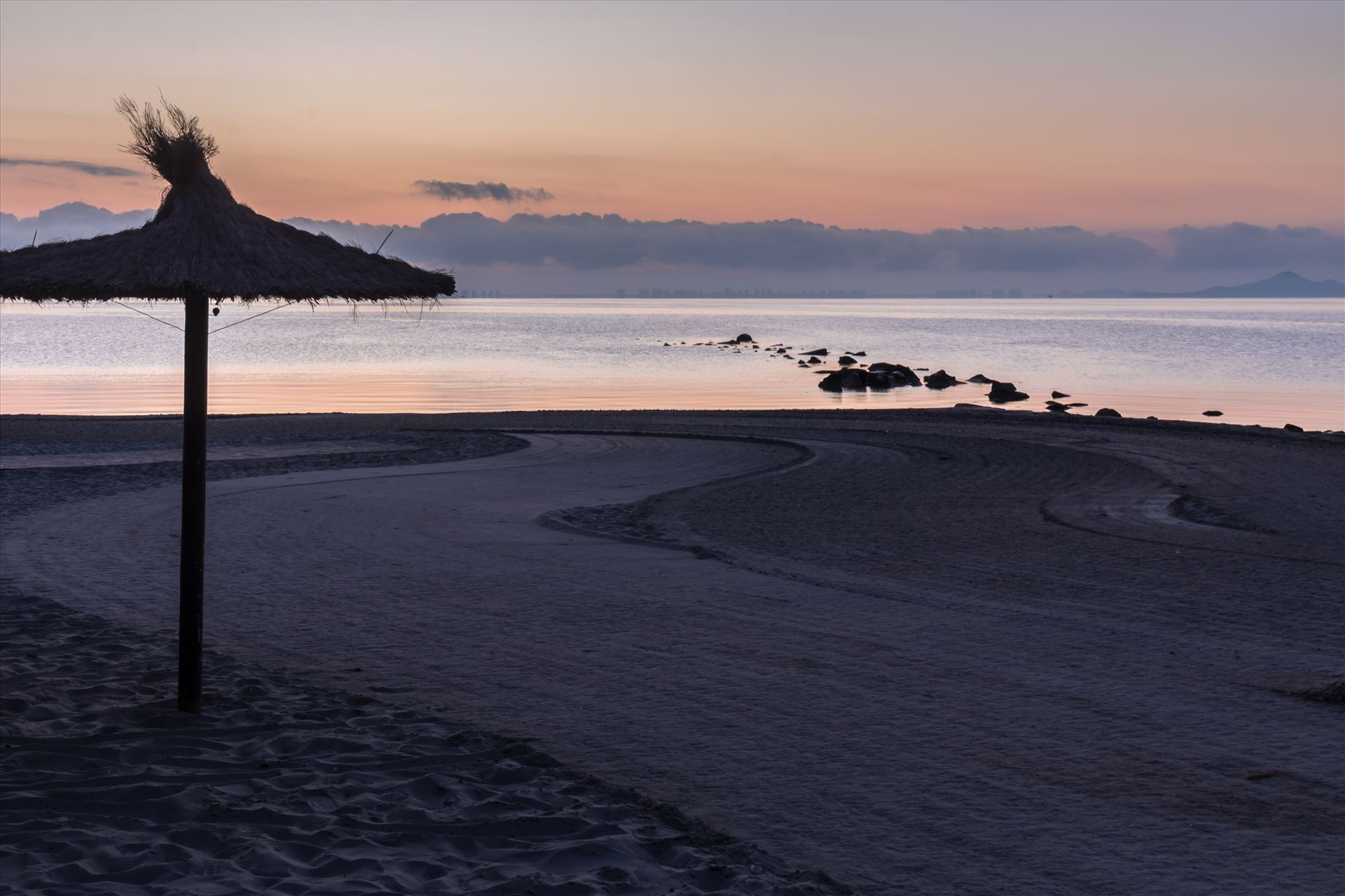 Sunrise over the Mar Menor - The Mar Menor (meaning Minor sea or Smaller Sea in Spanish)  is a coastal salty lagoon in the Iberian Peninsula of Spain with a surface area of nearly 170 km². With warm and clear water no more than 7 metres in depth, it is the largest lagoon in Spain. by philreay