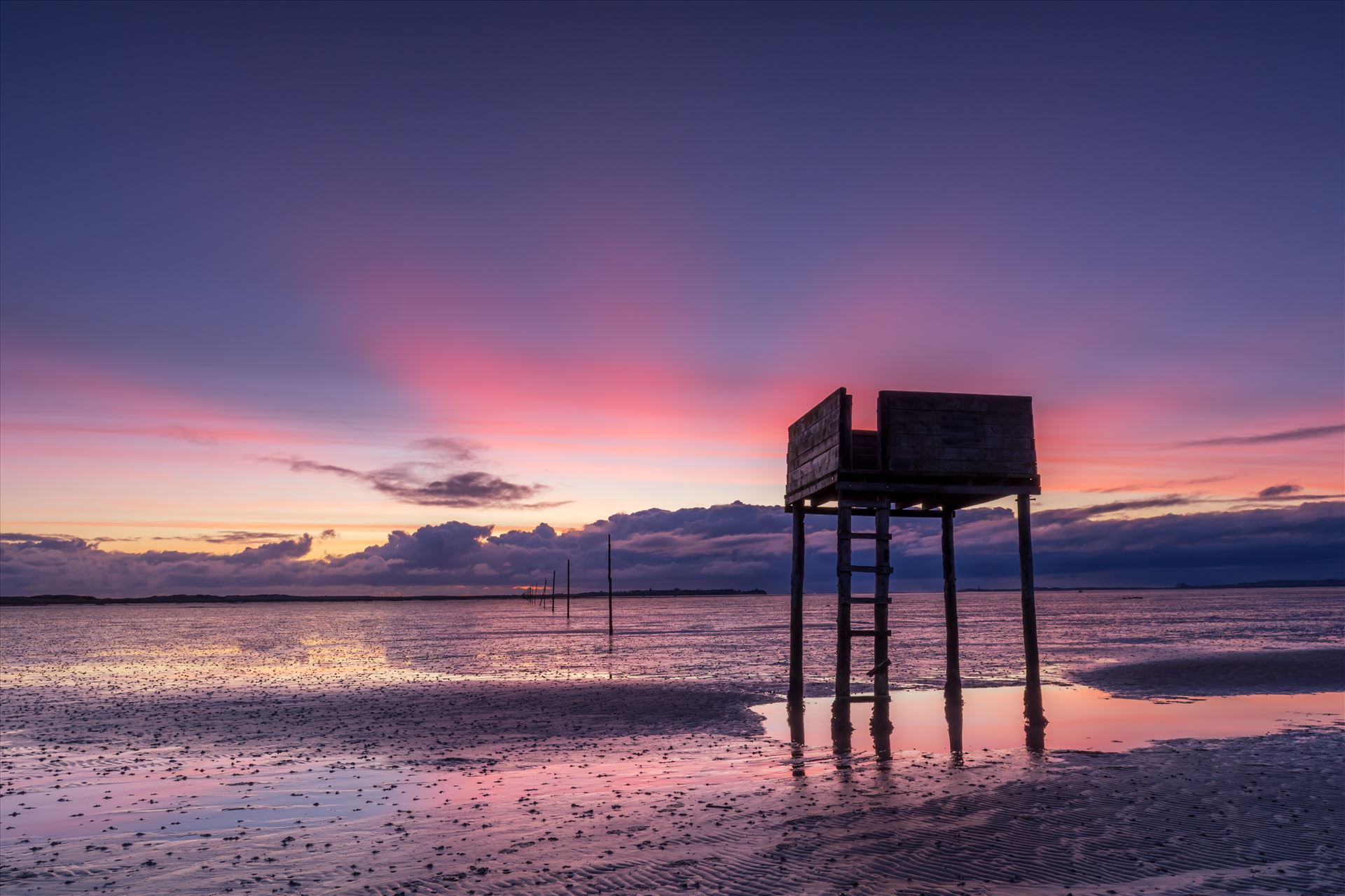Sunrise at Holy Island - The Holy Island of Lindisfarne is a tidal island off the northeast coast of England. It is also known just as Holy Island & is now a popular destination for visitors to the area. by philreay