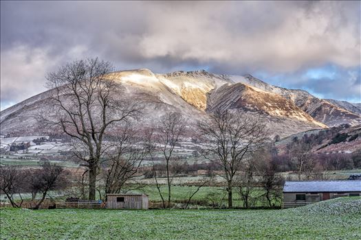 A snowy landscape shot taken in the Lake District.