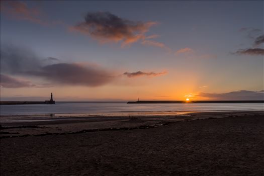 The first sunrise of 2018 at Roker Pier, Sunderland