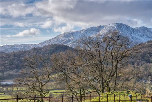 Snowy mountains - A snowy landscape shot taken in the Lake District.