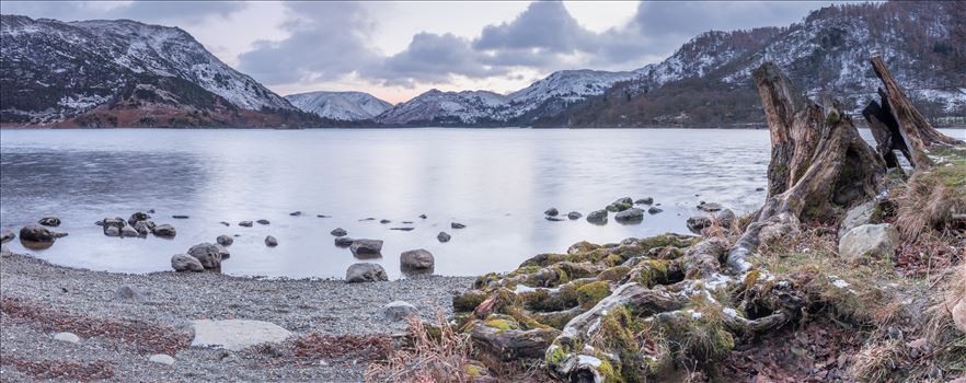 Ullswater at sunset - This is 6 separate shots stitched together to create a panoramic shot of the beautiful lake Ullswater.
