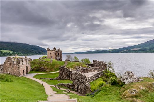 Urquart Castle, overlooking Loch Ness - 