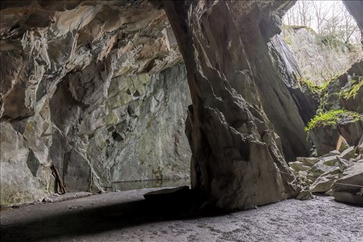 The Cathedral quarries are a small network of inter-linked quarries above Little Langdale. The system is best known for its main chamber, which still stands forty feet in height.