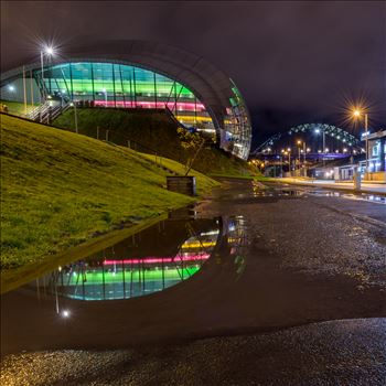 Reflections on Gateshead quayside - 