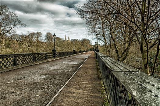 Armstrong Bridge was unique in its time, as it was designed to overcome subsidence problems arising from local mining in the Ouseburn Valley and Jesmond Dene. It crosses the River Ouseburn and connects the Newcastle suburbs of Heaton and Jesmond.