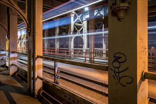 Preview of Light trails on the High Level Bridge