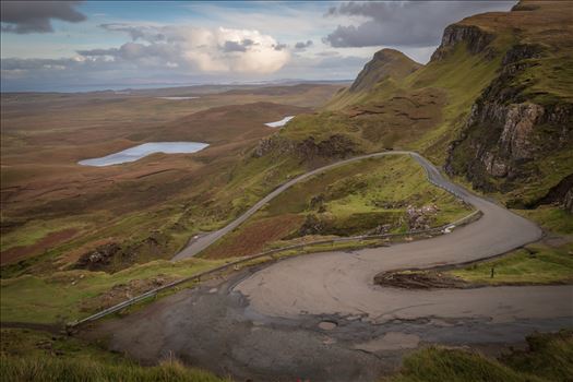 The Quiraing (4) - The Quiraing is a landslip on the northernmost summit of the Trotternish on the Isle of Skye. The whole of the Trotternish Ridge escarpment was formed by a great series of landslips, the Quiraing is the only part of the slip still moving.