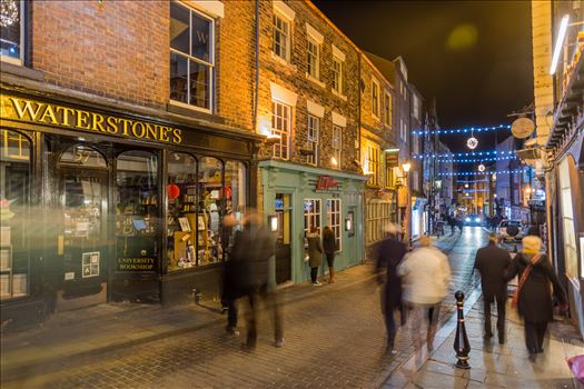 A busy evening in Saddler st, Durham - 