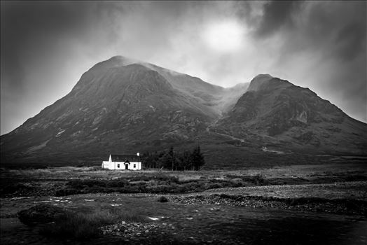 This hut is owned by the Scottish Mountaineering Club & sits at the base of Buachaille Etive Mor.