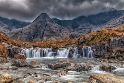 The Fairy Pools, Skye - The Fairy Pools are a natural waterfall phenomenon in Glen Brittle on the Allt Coir' a' Mhadaidh river on the Isle of Skye.