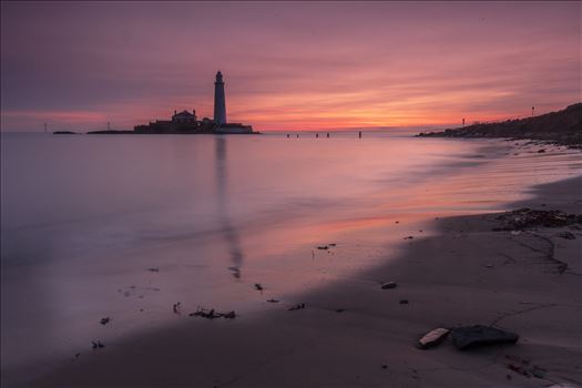 Sunrise at St Mary`s lighthouse & island, Whitley Bay 007 - 