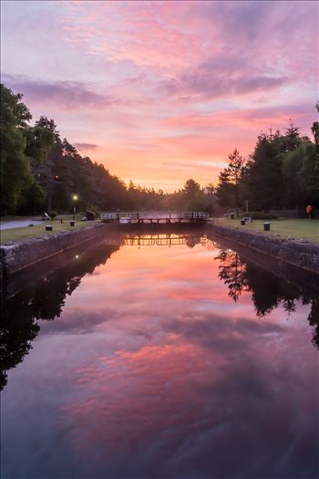 Preview of Sunrise at Kytra lock, Caladonian Canal