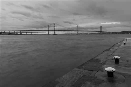 New & old - Pictured here are the new & old road bridges across the Firth of Forth nr Edinburgh.