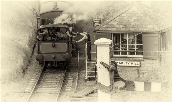 Passing the token - On single-track lines measures must be taken to ensure that only one train in one direction can use a stretch of single track at a time, as head-on collisions are a particular risk. This form of signalling was started in Britain in the 19th century.