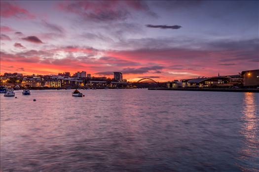 A fabulous sunset at Sunderland Fish Quay